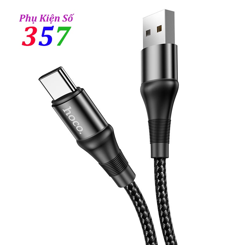 Cáp sạc nhanh Hoco.X50 dây dù chống đứt rối cho IP/Micro/typec dài 1m