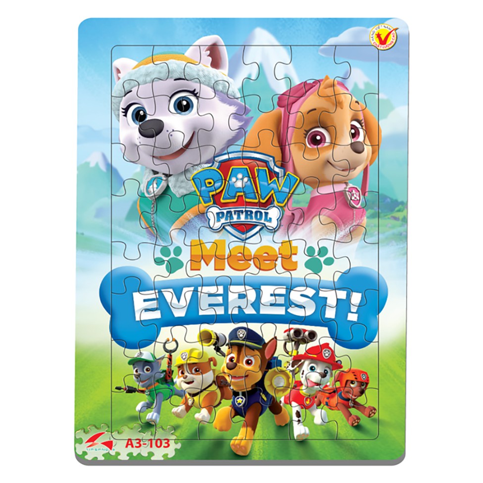 Tranh xếp hình Tia Sáng phát triển trí tuệ cho bé 048 mảnh - Paw Patrol - Everest - MSP: A3-103