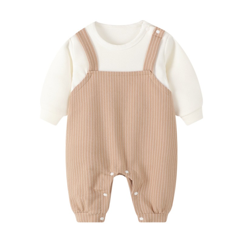 Bộ body bé trai bé gái Mario Store bodysuit cho bé chất cotton họa tiết thắt đai hàng xuất khẩu