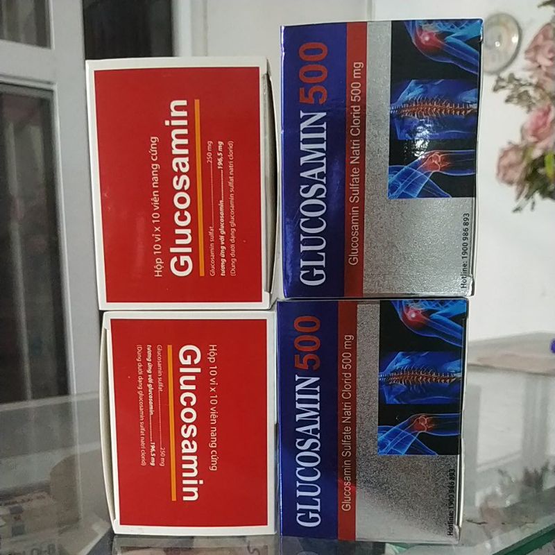 Combo 2hộp100viên Glucosamine 500 tái tạo sụn khớp- thoái hoá khớp