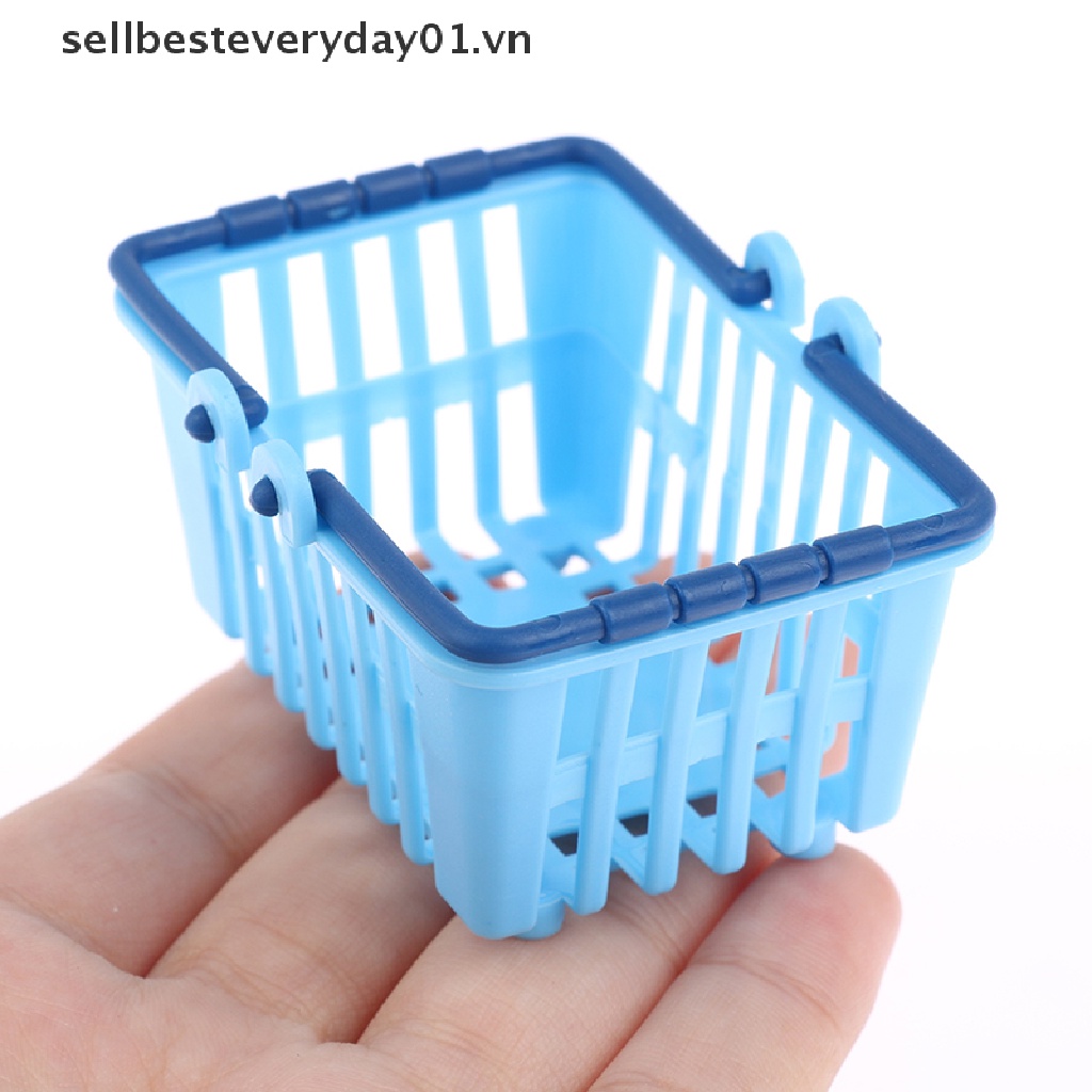Mô Hình Giỏ Mua Sắm Mini Đồ Chơi Cho Nhà Búp Bê