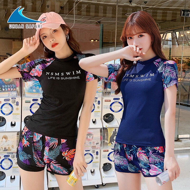 Koetsu Bộ Đồ Bơi 2 Mảnh Đơn Giản Và Phóng Khoáng Hình Quả Lê plus size M-L Cho Phụ Nữ Mang Thai