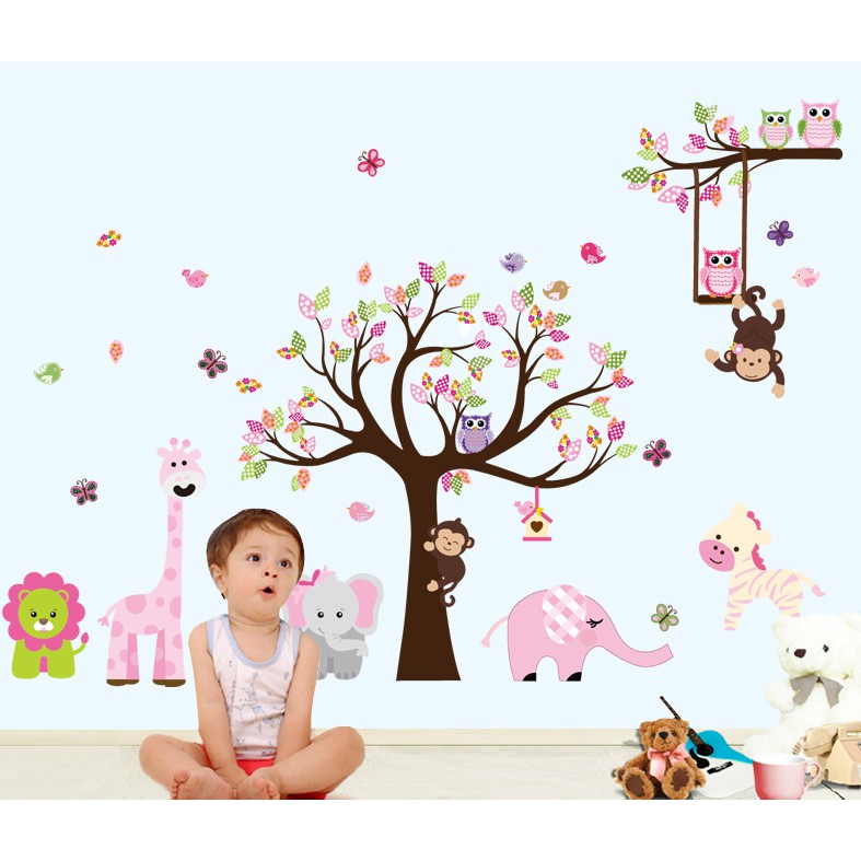 Decal dán tường Vườn thú to 1 hiệu Zooyoo - MSP DB040