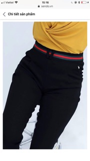 Quần baggy viền đỏ hít hót
