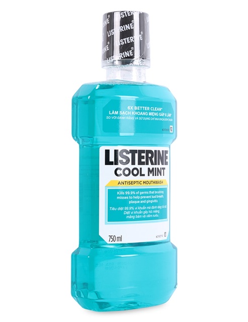 Nước súc miệng Listerine 750ml