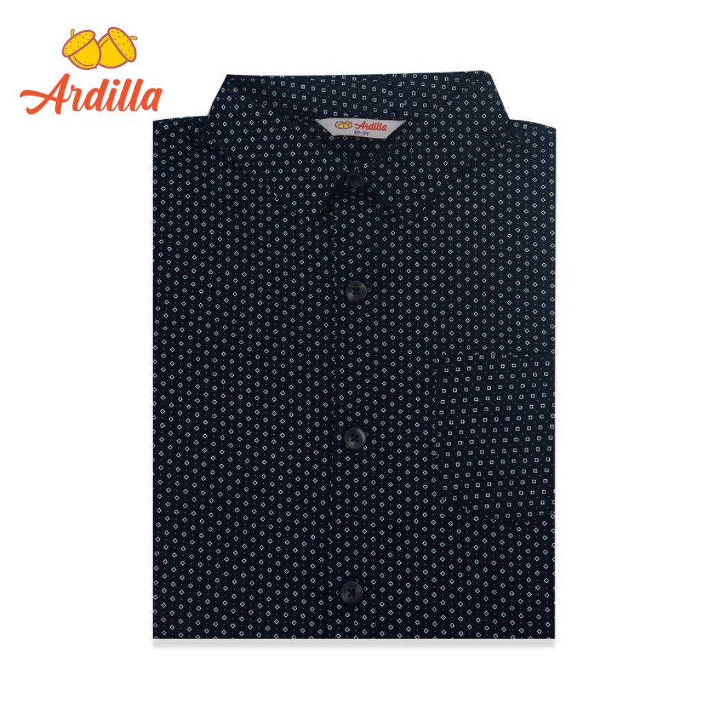 Áo Sơ Mi Dài Tay Bé Trai ARDILLA Họa Tiết Độc Đáo, Chất Liệu Vải Cotton Mềm Mại Cho Bé Từ 2-7 Tuổi AA1800-SMD