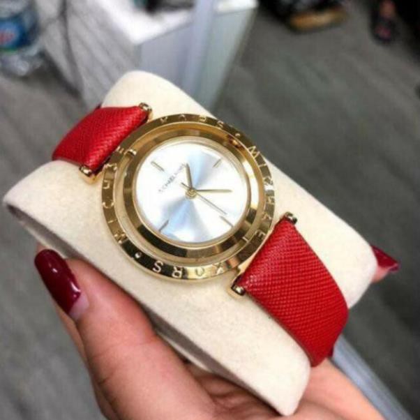 Đồng hồ nữ Michael kors MK46 dây da cao cấp, mặt xoay -MTP-STORE