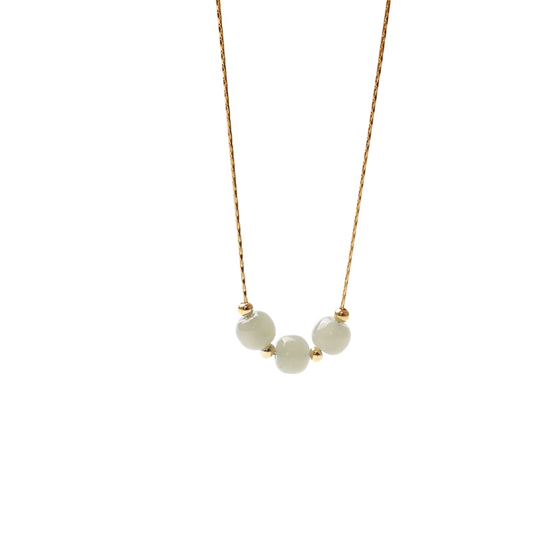 Vòng cổ Mặt Ngọc Bích May Mắn Cho Nữ