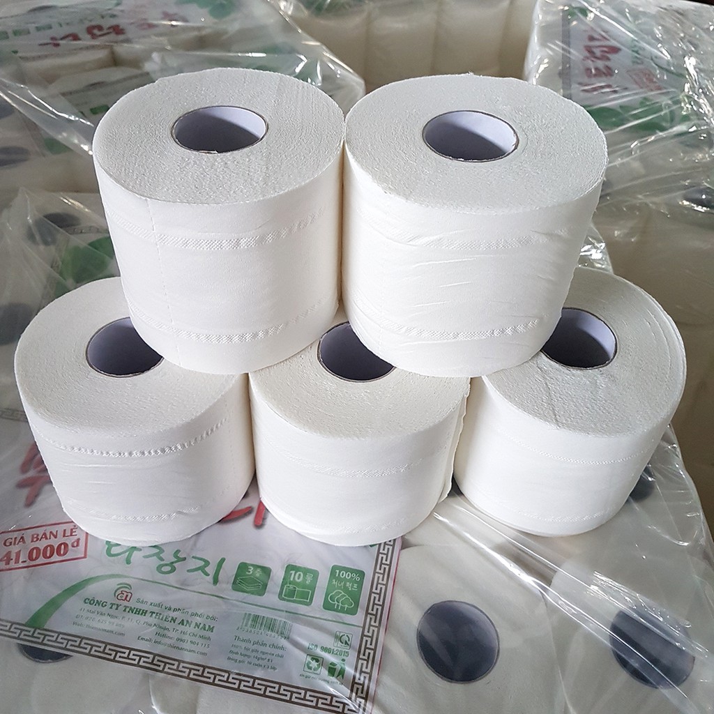 COMBO  Giấy vệ sinh Hàn Quốc cao cấp 3 lớp