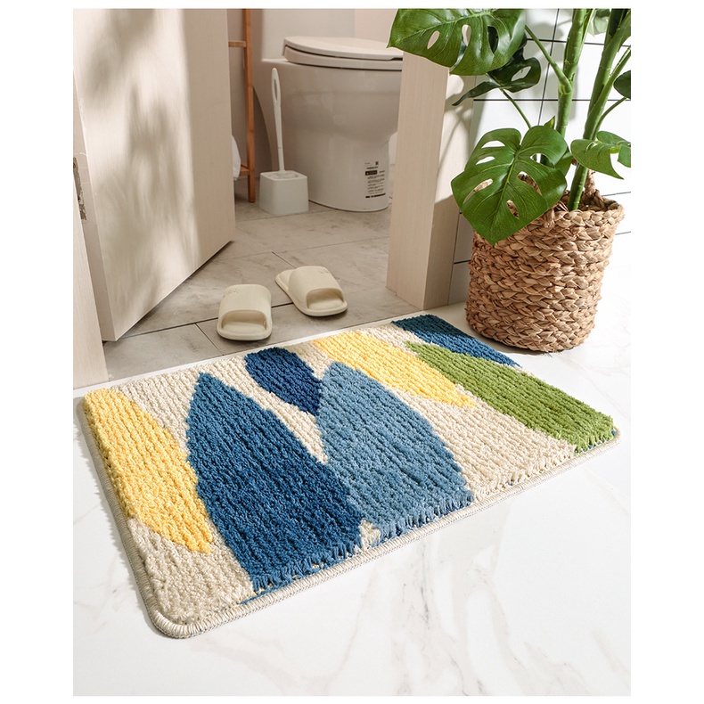 Thảm Chùi Chân Chống Trượt Thấm Hút Tốt Thiết Kế Đơn Giản Hiện Đại