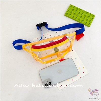 Túi đeo chéo trong suốt màu sắc phong cách Hàn Quốc cho bé