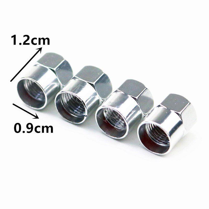 Bộ 4 Nắp Van Bánh Xe Hơi Toyota Honda Mitsubishi Bằng Hợp Kim Kẽm