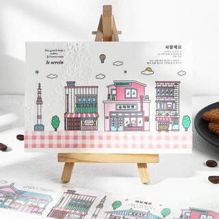 💒Sticker (33) mẫu dán hình ngôi nhà