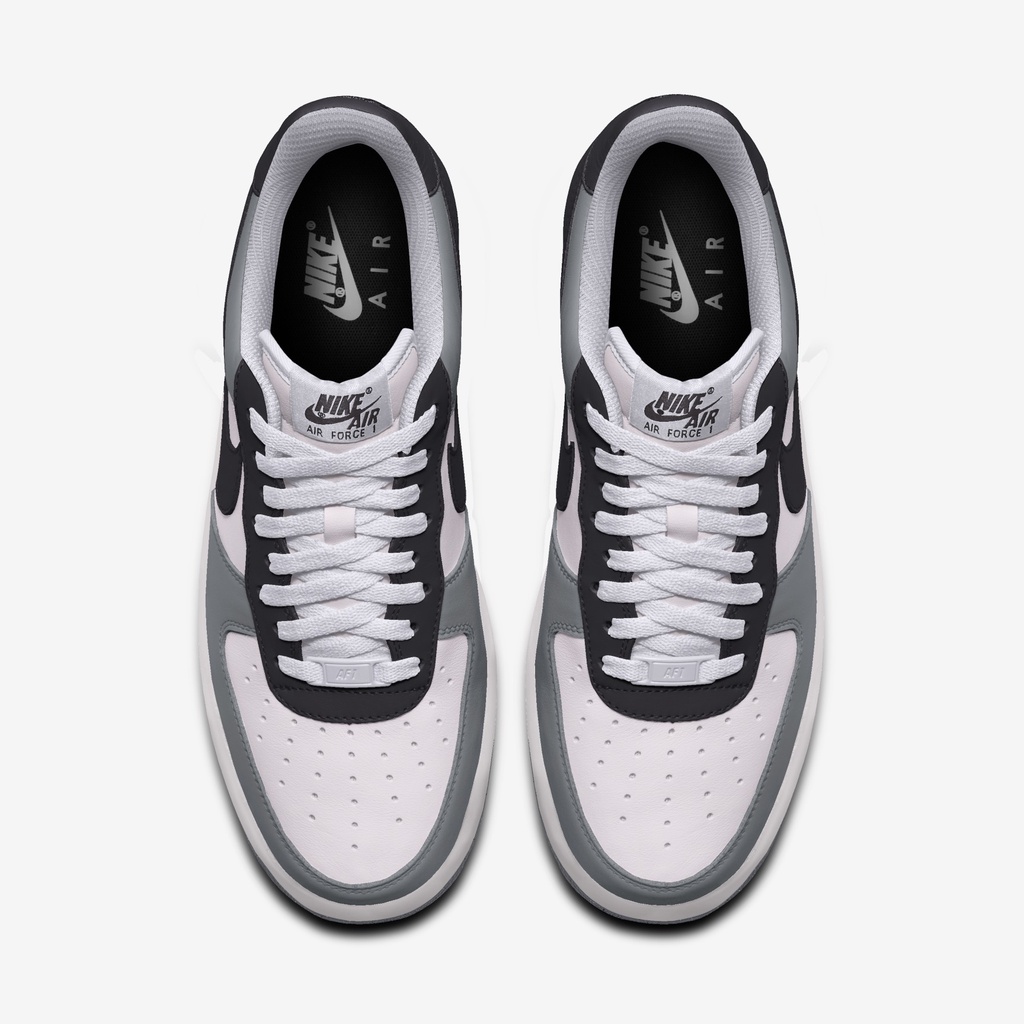 Giày Nike Air Force 1 Custom HÀNG CHÍNH HÃNG Nike AF1 By You Light Smoke Grey - Sneaker Thể Thao AF1 - Simple Sneaker
