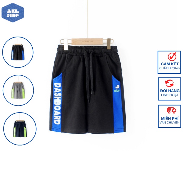 Quần short bé trai size đại 25kg đến 45kg hãng AKL, quần đùi cho bé trai 5 đến 14 tuổi phong cách Hàn Quốc