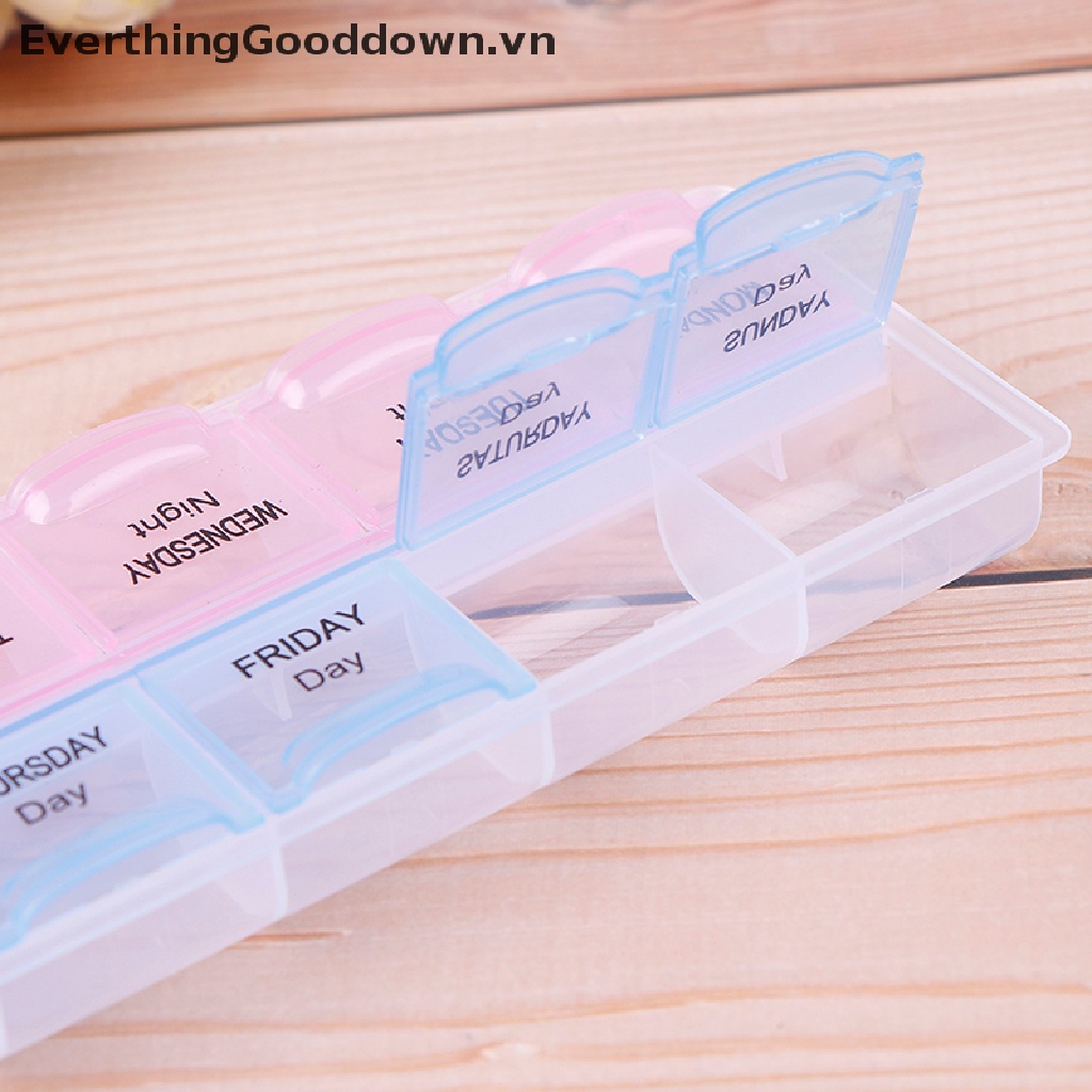 Everthingooddown Hộp Đựng Thuốc 1-7 Ngày Ốp