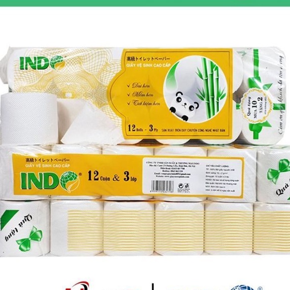 GVS Indo gấu trúc mua 12 cuộn. 1.7kg có lõi