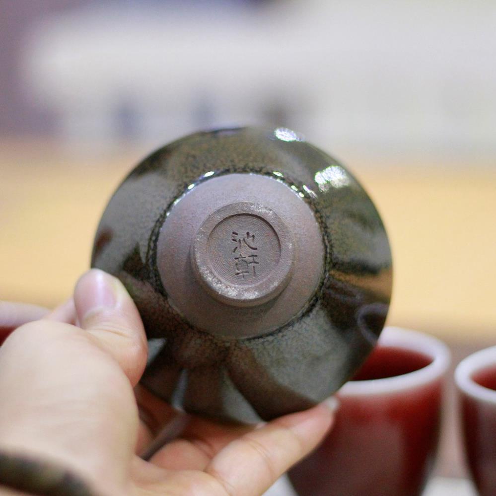 Chén thiên mục kiến diêu nung củi, chén thiên mục nung củi, chén thiên mục dáng nón, chén nón, chén trà đạo, chén chủ.