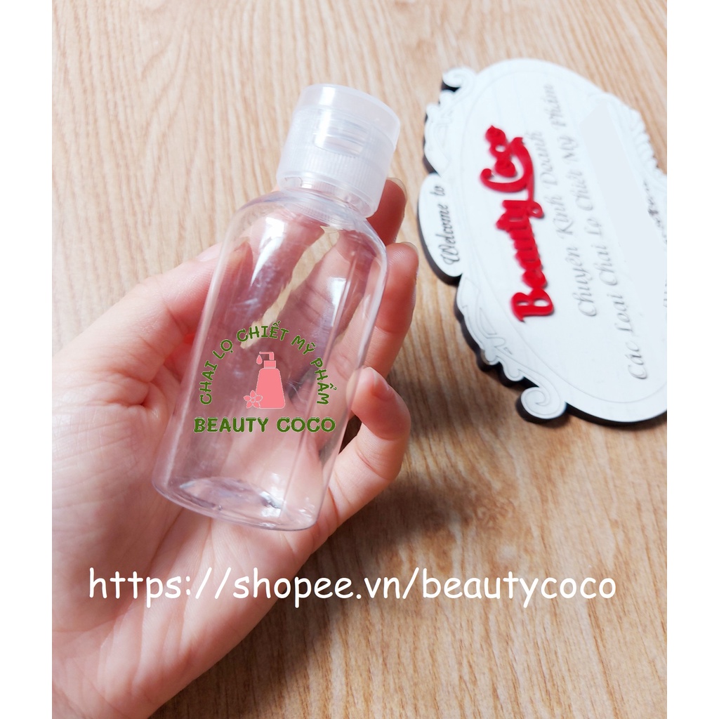 Chai Xịt Ấn Giọt Phun Sương Nắp Bật 70ml Lọ Nhựa chiết mỹ phẩm