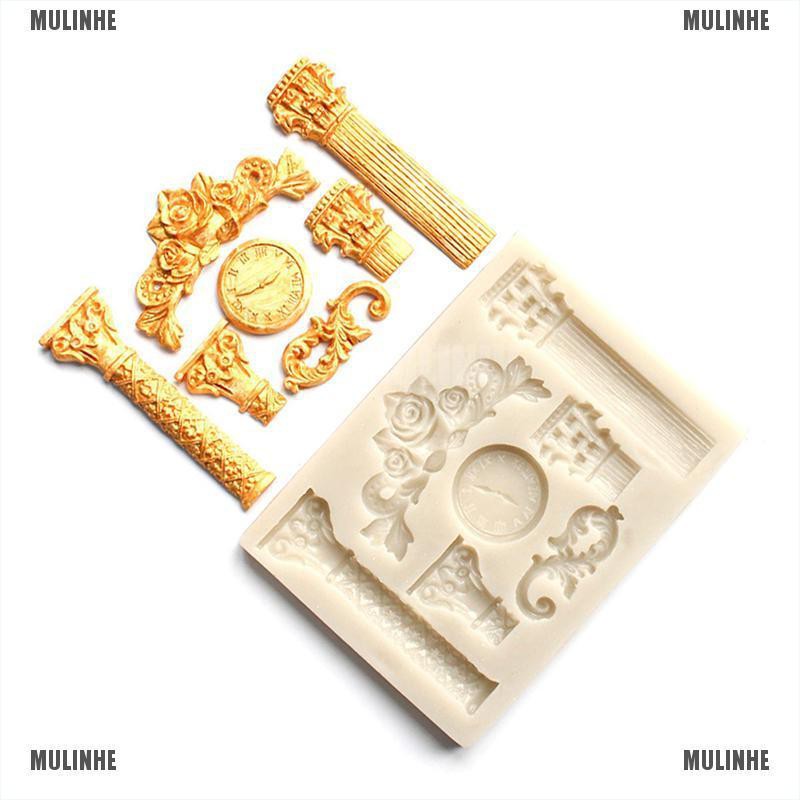 Khuôn silicone Tạo Hình Làm Bánh Hình Đồng Hồ &amp; Sâu Bướm DIY
