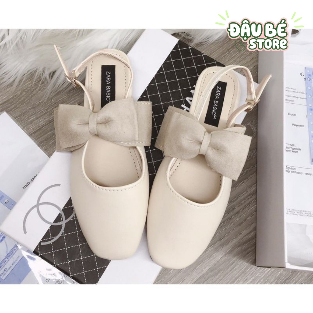 [Video Quay Thật] Dép Sandal Búp Bê Cổ Điển  - Giày Nữ 3 Phân Thắt Nơ Tiểu Thư Cực Xinh - Daube - D030