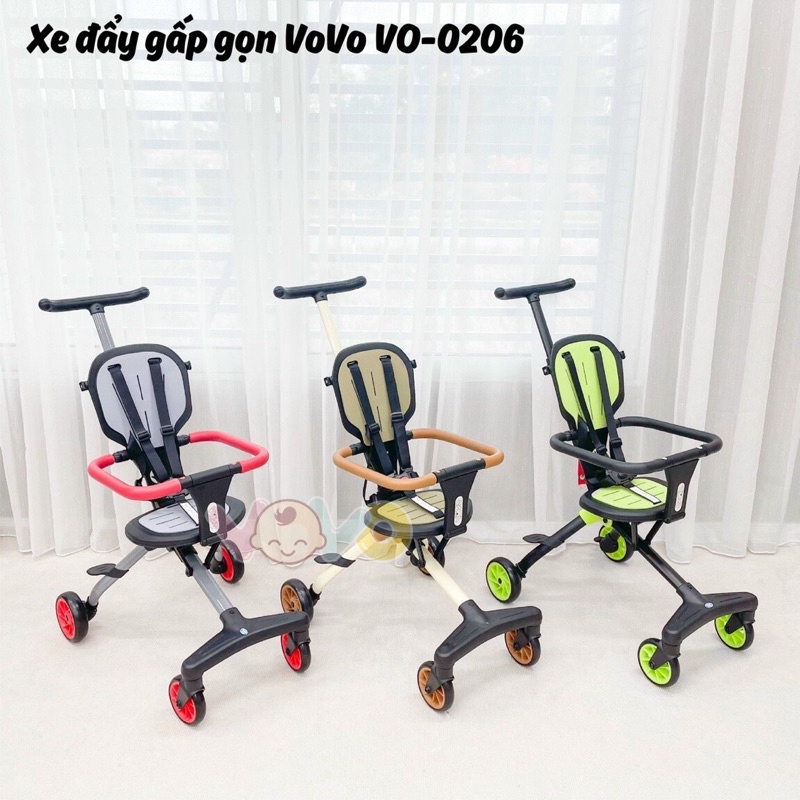 Xe đẩy gấp gọn du lịch Vovo Vo 0206 cao cấp cho bé