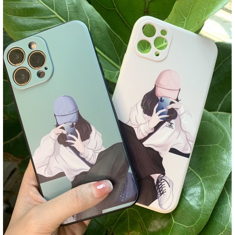 Ốp iphone 6s/6p/7p/8p/XS/XSmax/XR/11 Pro/11 Promax/12 Mini/12 Pro/12 Promax/13 Promax/13 Mini, viền vuông, bảo vệ camera