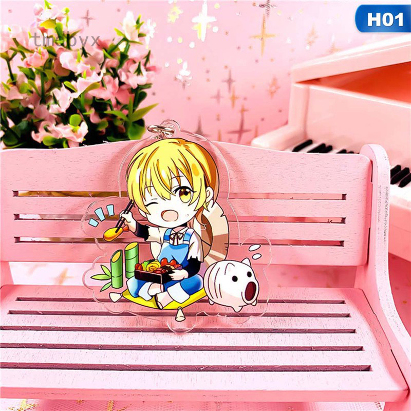 Tmdbyx Móc khóa nhựa acrylic trong suốt họa tiết chú cún cưng xinh xắn