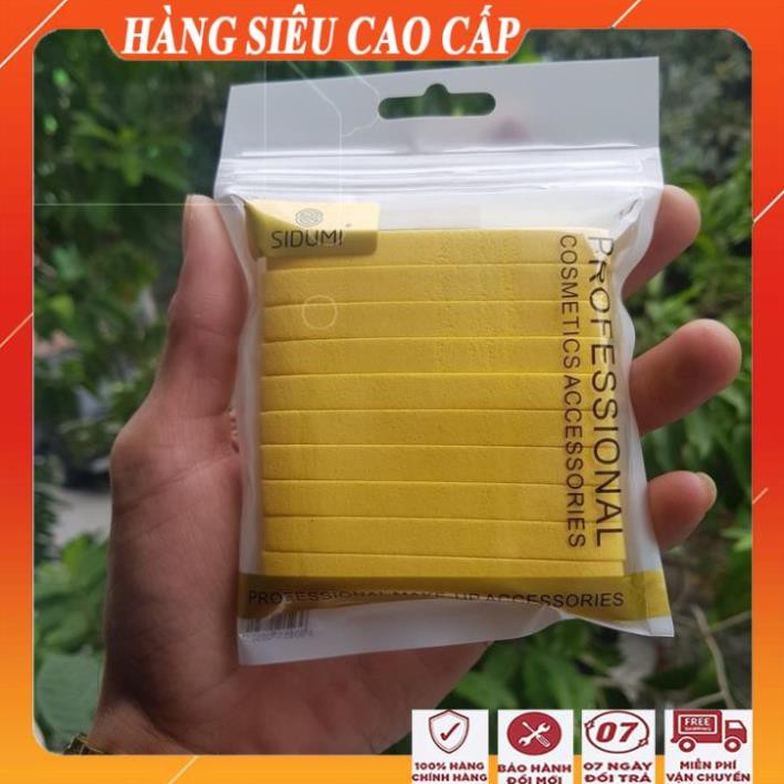 [FreeShip - HÀNG SIÊU CAO CẤP] Sét 10 miếng mút bọt biển rửa mặt nén sidumi/Bông rửa mặt siêu sạch giúp tẩy tế bào chết