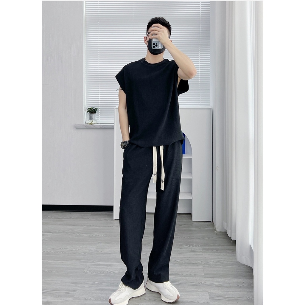 Quần jogger Nam Nữ ống suông lưng chun bigsize 40-100kg (dây BẢN LỚN)