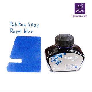 Mực Pelikan xanh 62.5ml, êm trơn, không cặn, bảo vệ ngòi bút máy (Blau) - Nhập khẩu Đức