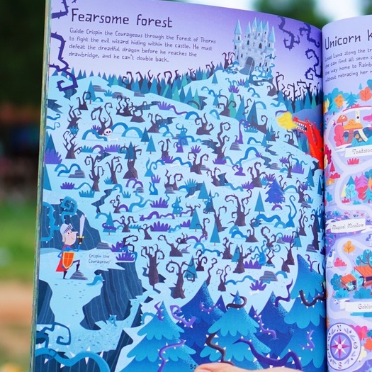 Sách đi tim mê cung Forest Mazes