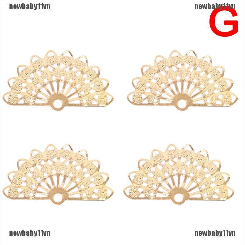 Bộ 100 Phụ Kiện Hoa Nối Bằng Kim Loại Dùng Làm Trang Sức DIY