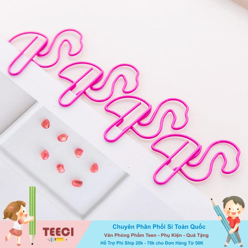 Kẹp Giấy Kim Loại  Kẹp Đánh Dấu Vở Hồng Hạc Cực Hot D032