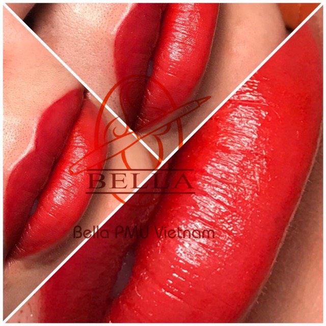 Mực phun môi Vivid Bella, mực phun môi bong đậm
