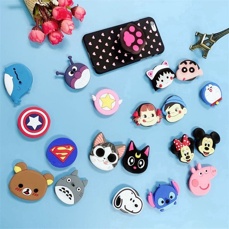 Giá đỡ điện thoại họa tiết hoạt hình 3D dễ thương xinh xắn