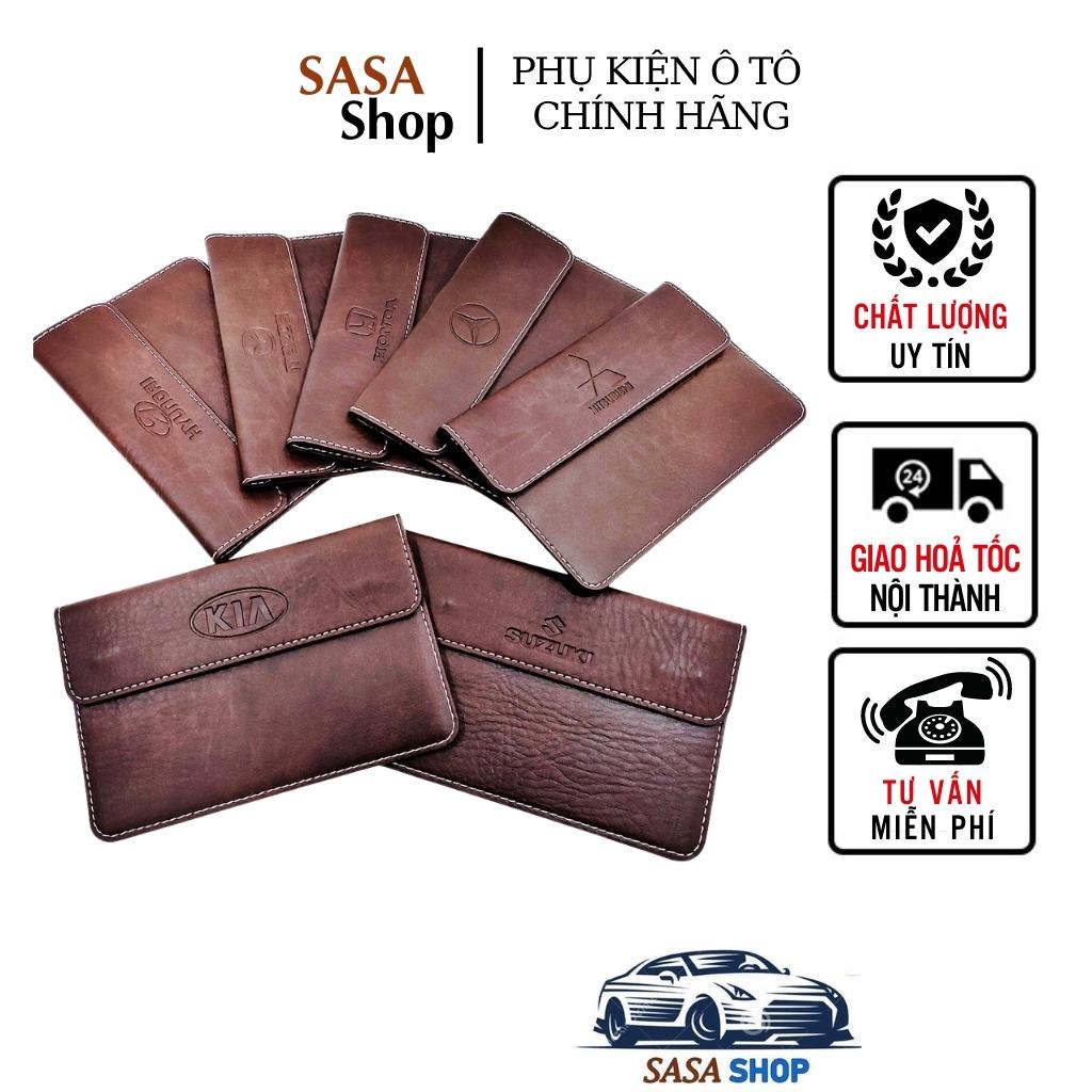 Ví da đựng đăng kiểm, giấy tờ ô tô cao cấp - Bóp đựng giấy tờ xe hơi có logo các dòng xe