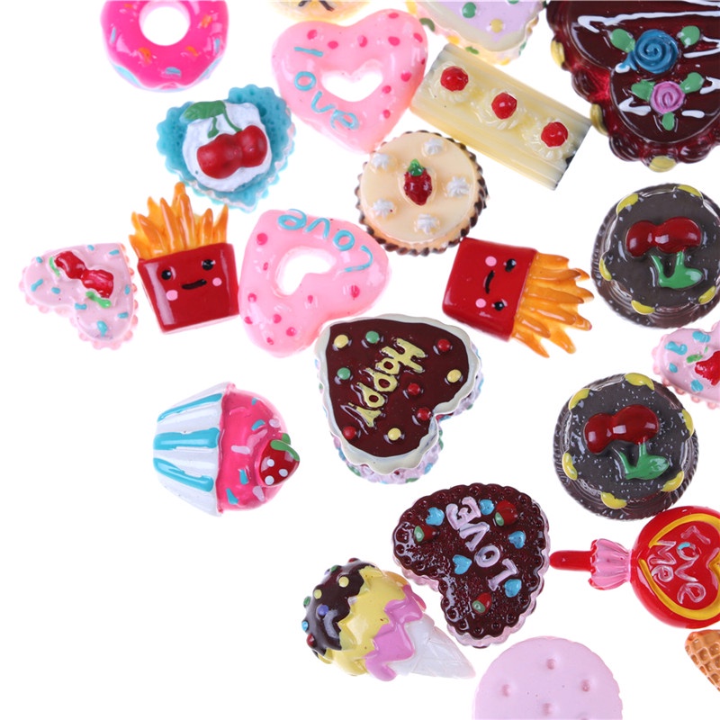 Bộ 10 Bánh Quy / Bánh Donut / Snack Mini Trang Trí Nhà Cửa