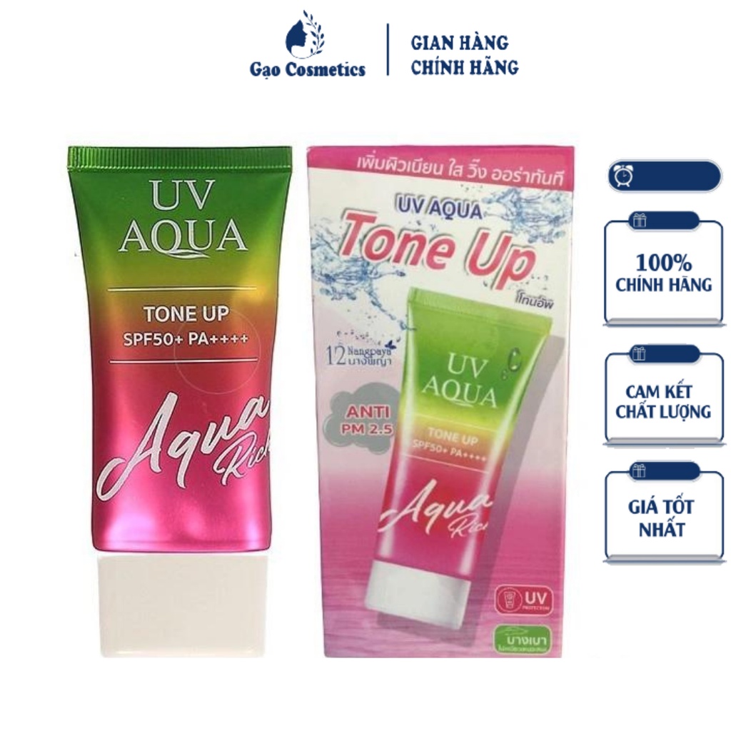 Kem Chống Nắng UV Aqua Chính Hãng Thái Lan SPF50+ PA++++ 50ml