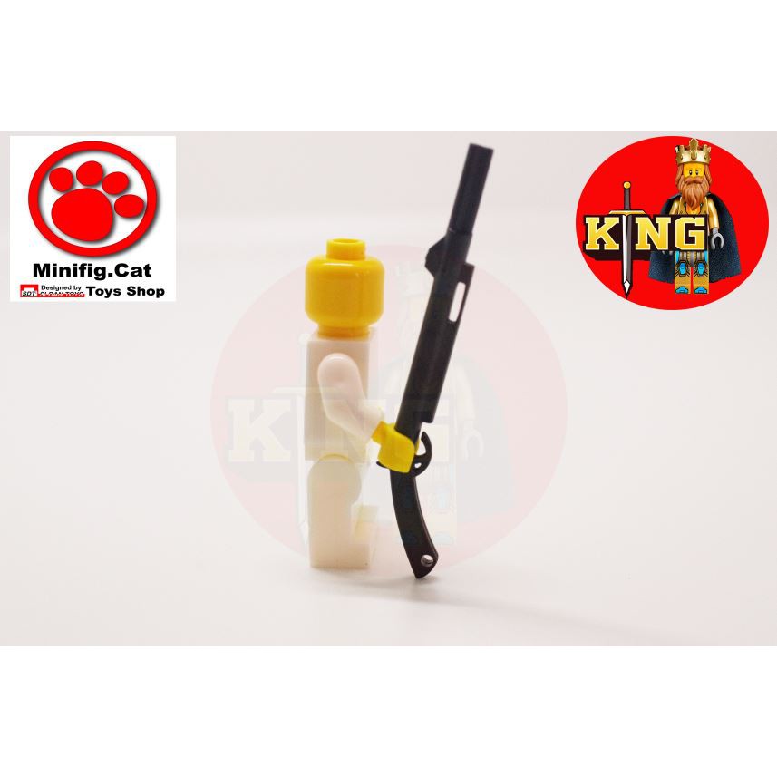 Minifig.Cat Japanese Samurai Black TetuHau