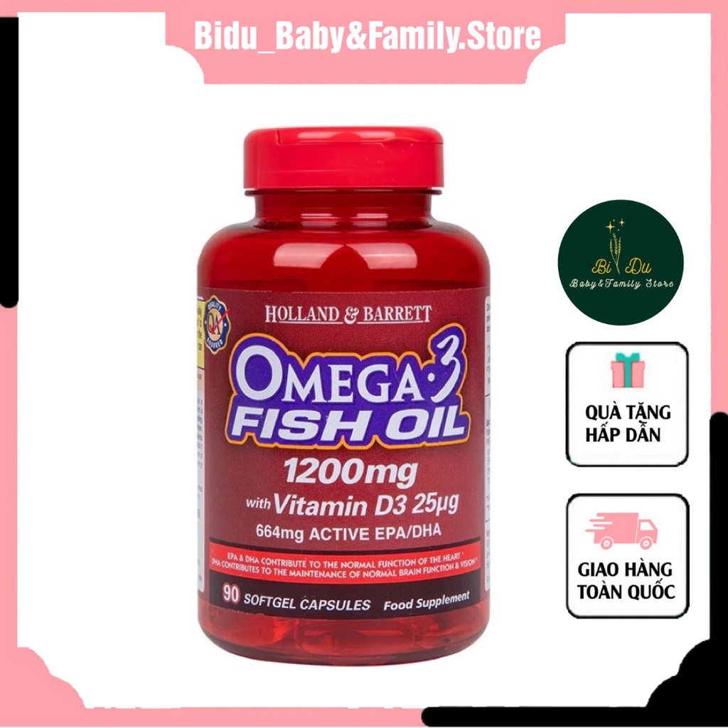 Viên Uống Dầu Cá Bổ Sung Omega 3 Fish Oli 1200Mg 664Mg Active EPA\DHA