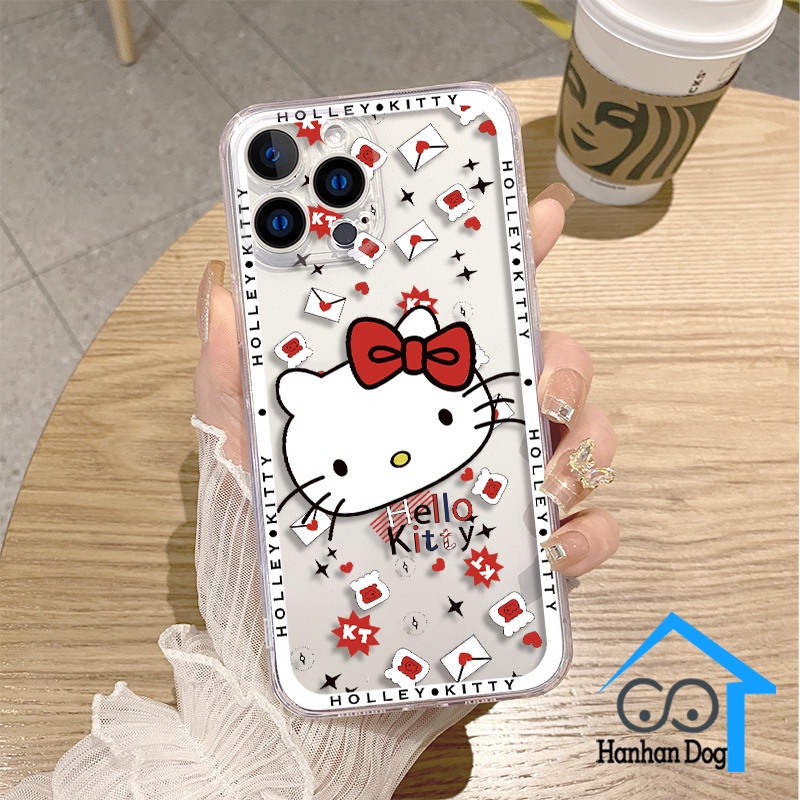Ốp Điện Thoại TPU Mềm Trong Suốt Hình Hello Kitty Cho iPhone 12 Pro MAX 12 11 Pro MAX X XS MAX XR 6 6S 7 8 Plus SE