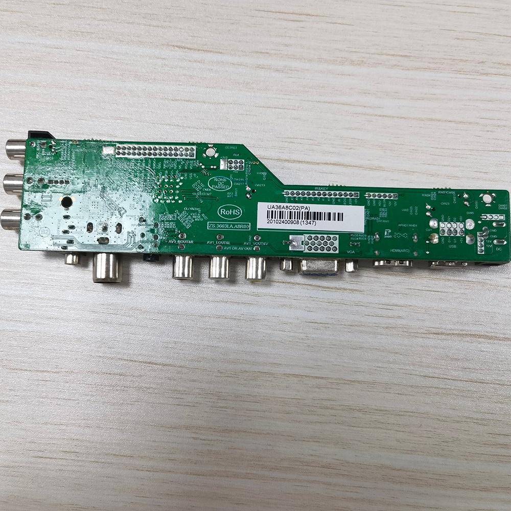 UA36A8C02 Bo giải mã Tivi LCD Led đa năng DVB-T2, VGA, HDMI, AV, USB có Tiếng Việt nguồn 12V