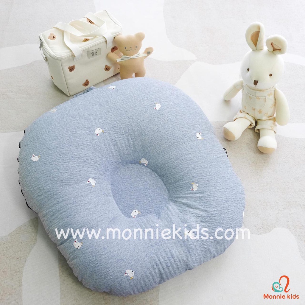 Gối chống trào ngược cho bé Rototo Bebe, gối chống trào Hàn Quốc cho trẻ sơ sinh - Monnie Kids