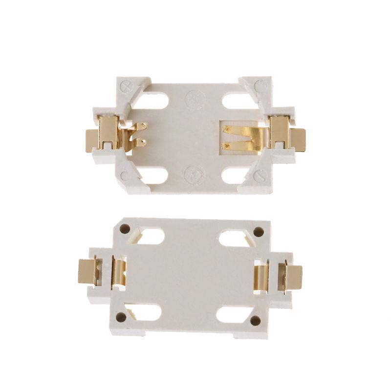 Đế pin cúc CR2032 chân dán trắng