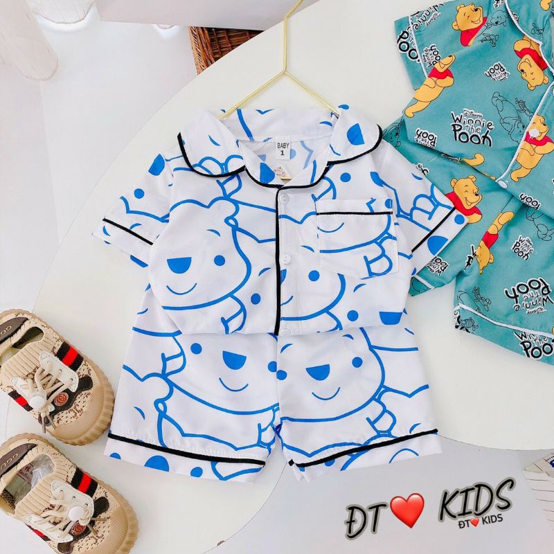 Bộ đùi pijama kate bé trai, bé gái