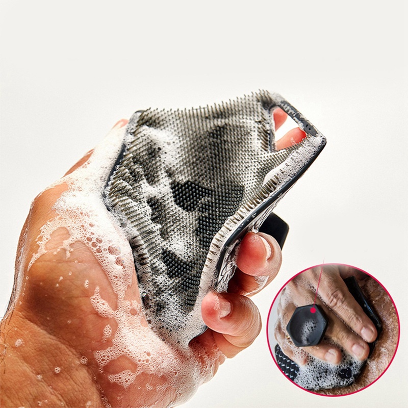 Bàn Chải Silicone Tẩy Tế Bào Chết Làm Sạch Sâu Cho Cơ Thể