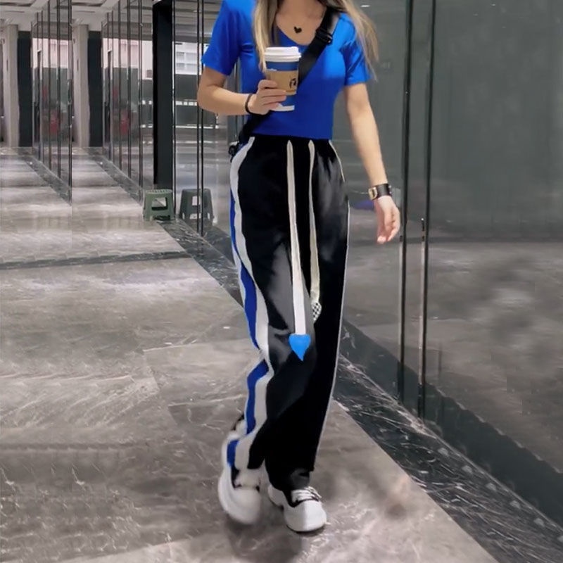 NRVP Quần thể thao ống rộng phong cách Hàn Quốc chất lượng cao dành cho nữ 2022