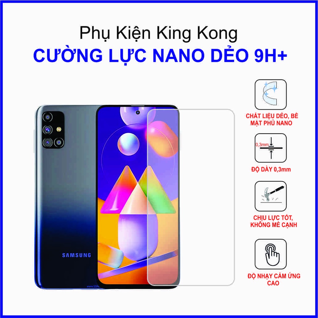 Dán cường lực Samsung M31s ,  cường lực nano dẻo 9H+