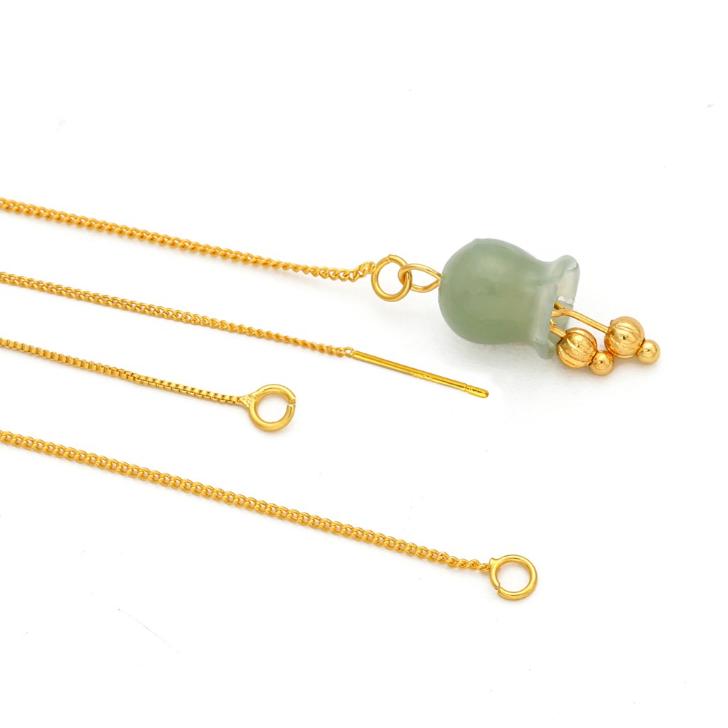 Set dây xỏ làm khuyên tai BEADIA mạ vàng 18K thiết kế mới thời trang tiện lợi